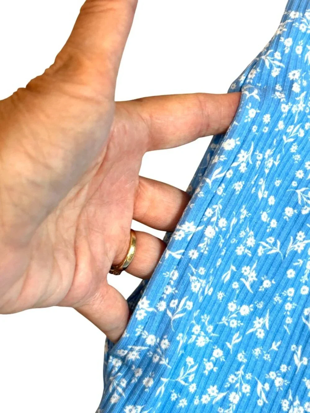 Old Navy Girls’ Sundress XL Blue White Floral Spaghetti Straps Peasant Ruffle